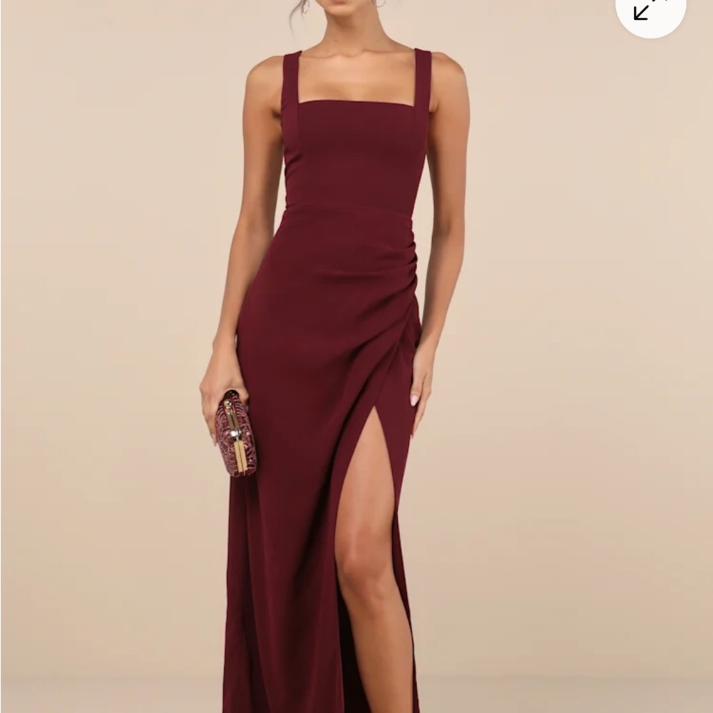 Lulu's Deep Red Dress